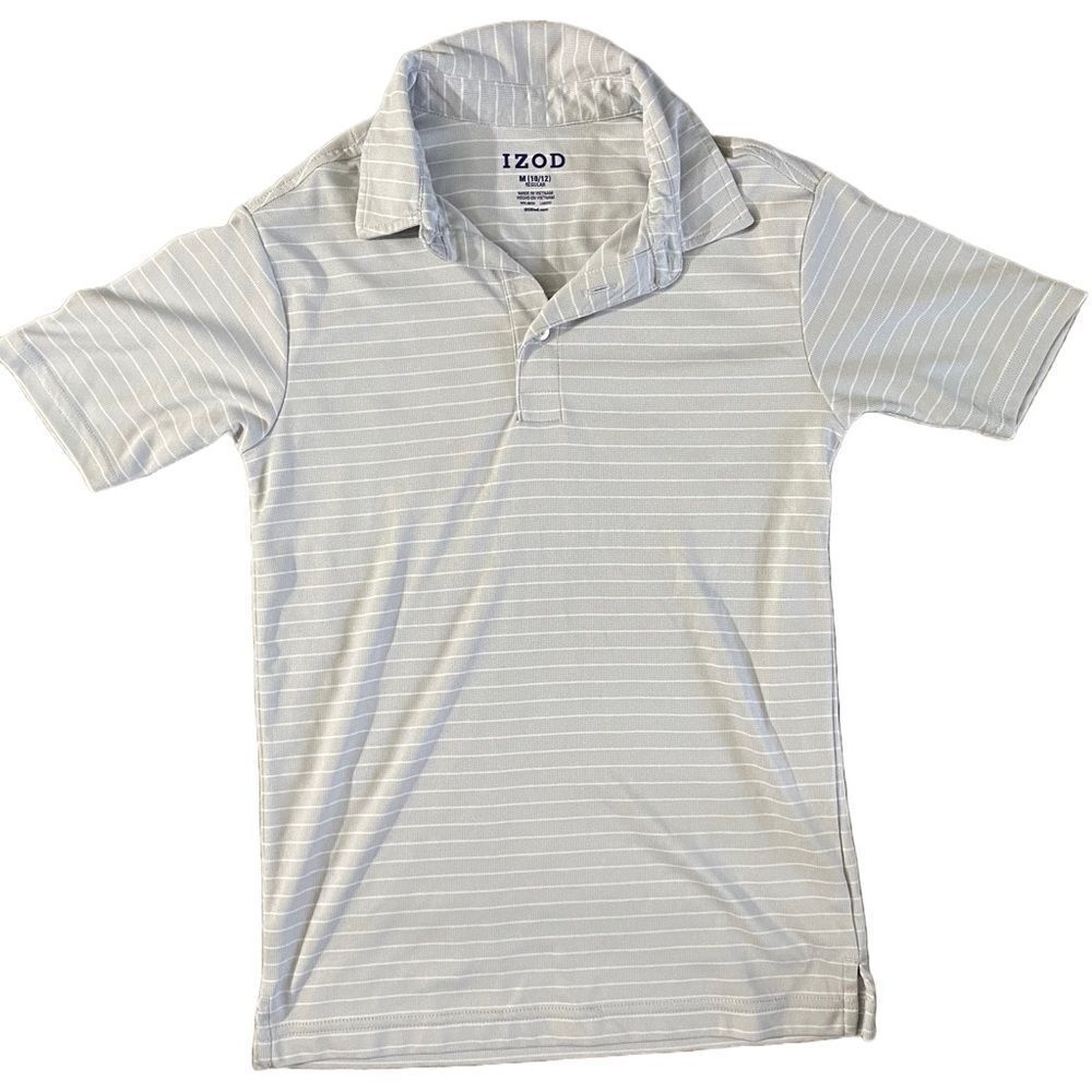 Boys Izod Striped Athletic Polo Shirt